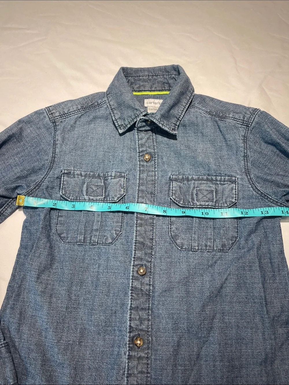 Carter's Denim Button-Up Shirt - Blue